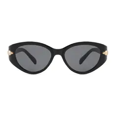 Oval Black Sunglasses