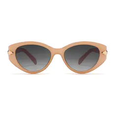 Oval Orange Sunglasses