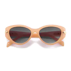 Oval Orange Sunglasses