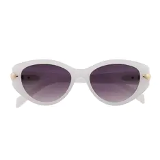 Oval White Sunglasses