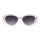 Oval White Sunglasses