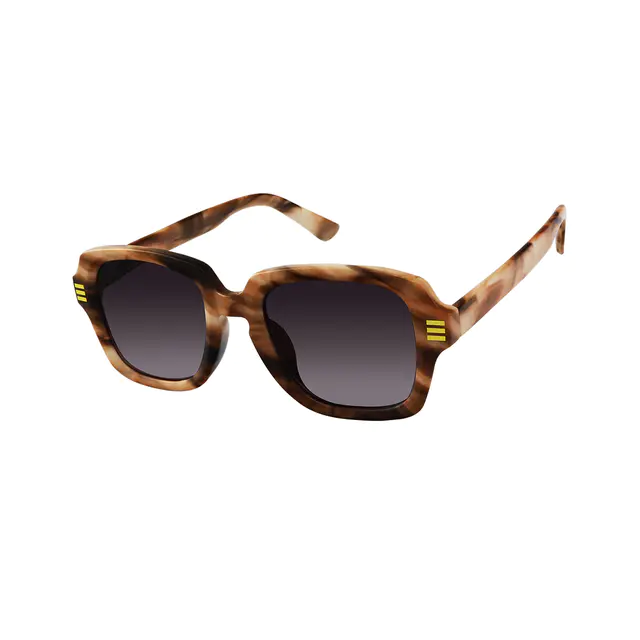 Square Ruby Tortoiseshell Sunglasses