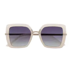 Square White Sunglasses