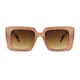 Square Light Brown Sunglasses