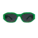 Geometric Green Sunglasses