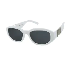 Geometric White Sunglasses