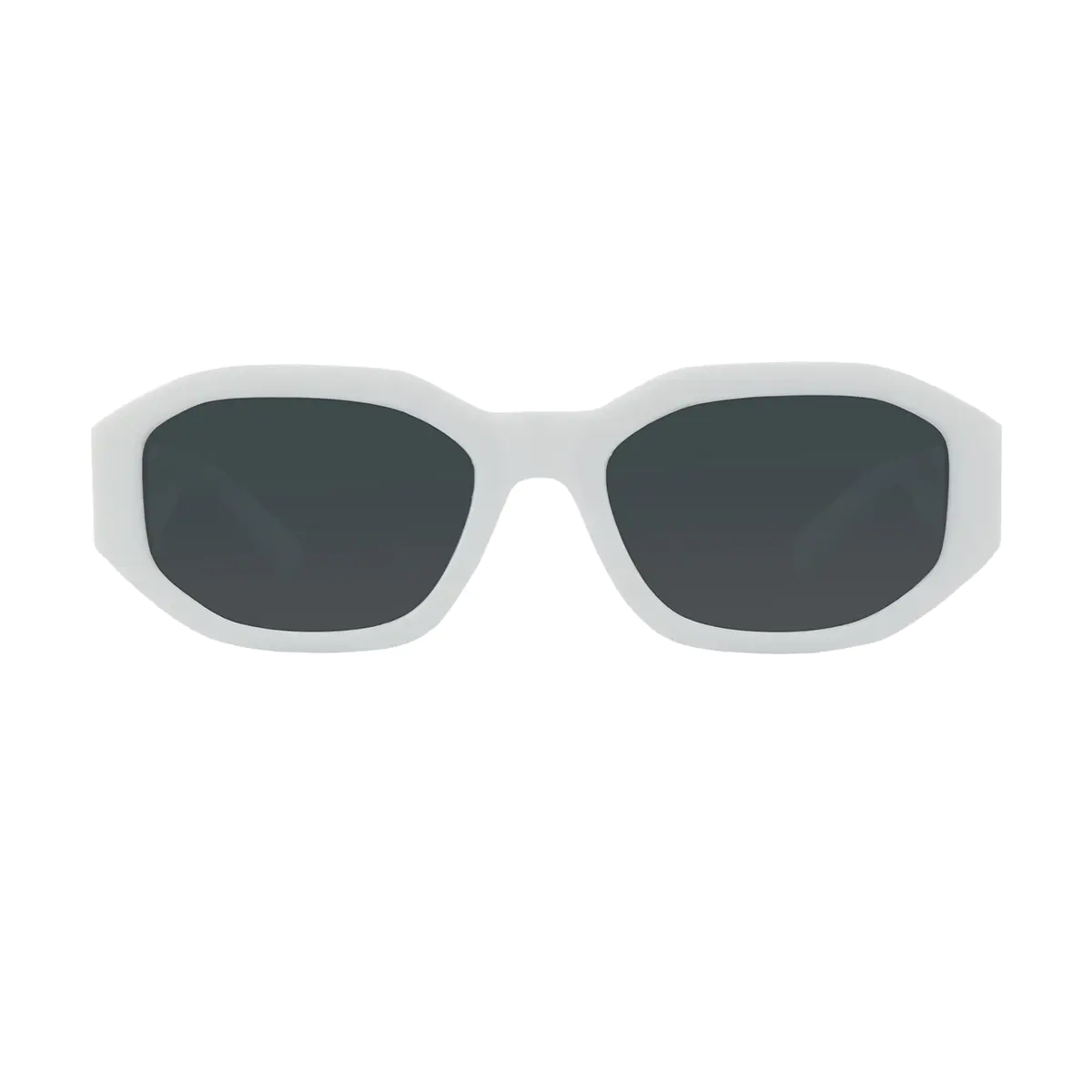 Geometric White Sunglasses