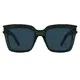 Square Dark Green Sunglasses