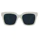 Square White Sunglasses