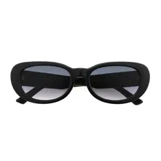 Oval Black Sunglasses