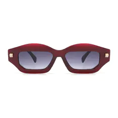 Geometric Wine Sunglasses