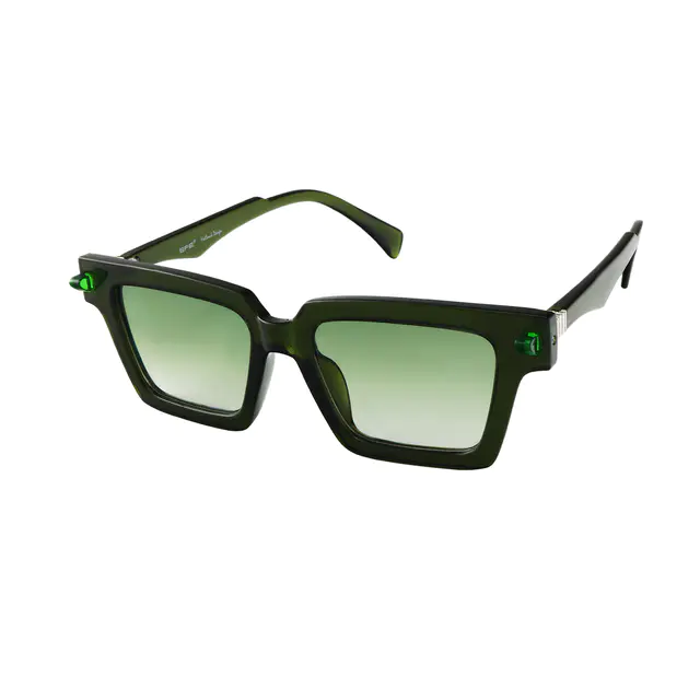 Square Green Sunglasses