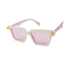 Square White Sunglasses