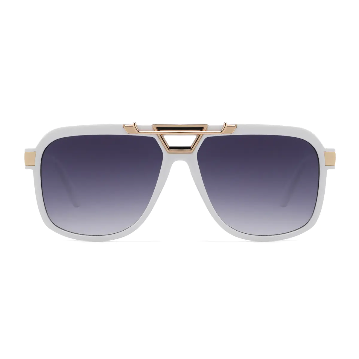 Aviator White Sunglasses
