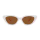 Cat-eye White Sunglasses
