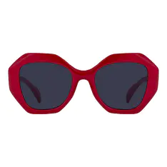 Geometric Red Sunglasses