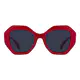 Geometric Red Sunglasses