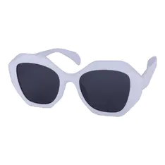 Geometric White Sunglasses
