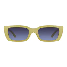 Rectangle Transparent Yellow Sunglasses