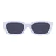Rectangle White Sunglasses