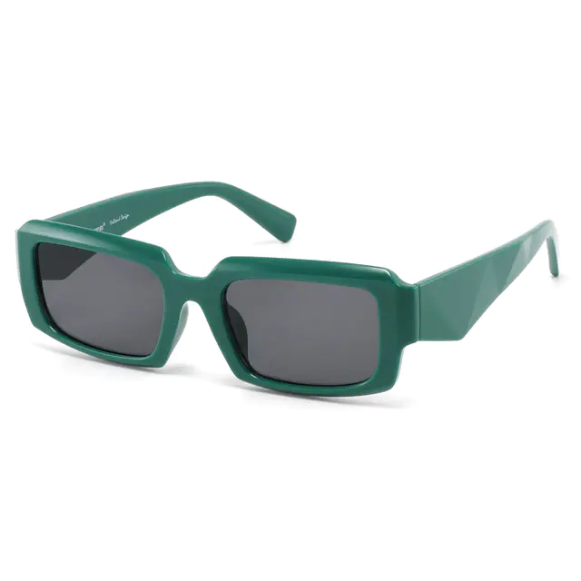 Rectangle Green Sunglasses