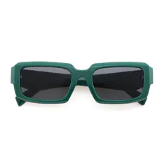 Rectangle Green Sunglasses