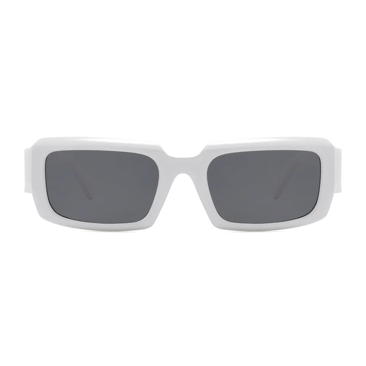 Rectangle White Sunglasses