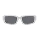 Rectangle White Sunglasses