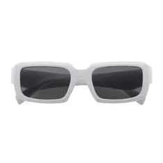 Rectangle White Sunglasses
