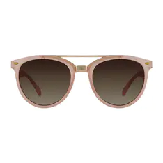 Browline Transparent Pink Sunglasses