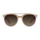 Browline Transparent Pink Sunglasses
