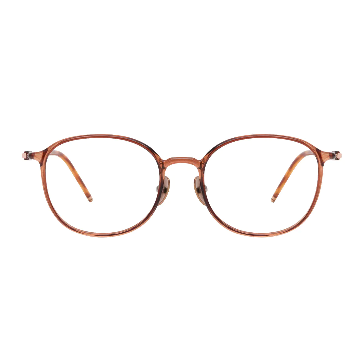 Oval Brown Eyeglasses
