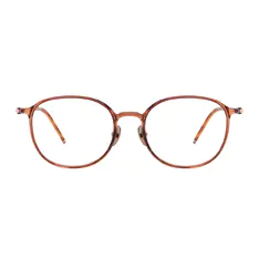 Oval Brown Eyeglasses