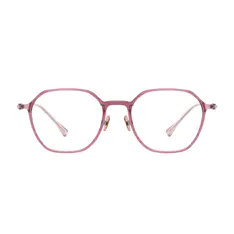 Square Pink Eyeglasses