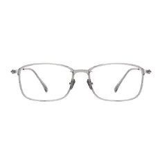 Rectangle Gray Eyeglasses