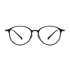 Oval Black Eyeglasses