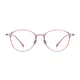 Oval Pink Eyeglasses