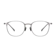 Oval Gray Eyeglasses