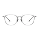 Oval Gray Eyeglasses