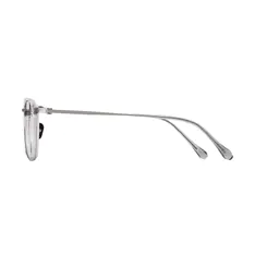 Oval Gray Eyeglasses