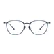 Oval Blue Eyeglasses