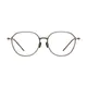 Square Transparent Green Eyeglasses