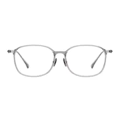 Oval Gray Eyeglasses