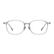 Oval Gray Eyeglasses