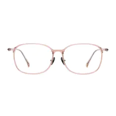 Oval Pink Eyeglasses