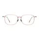 Oval Pink Eyeglasses