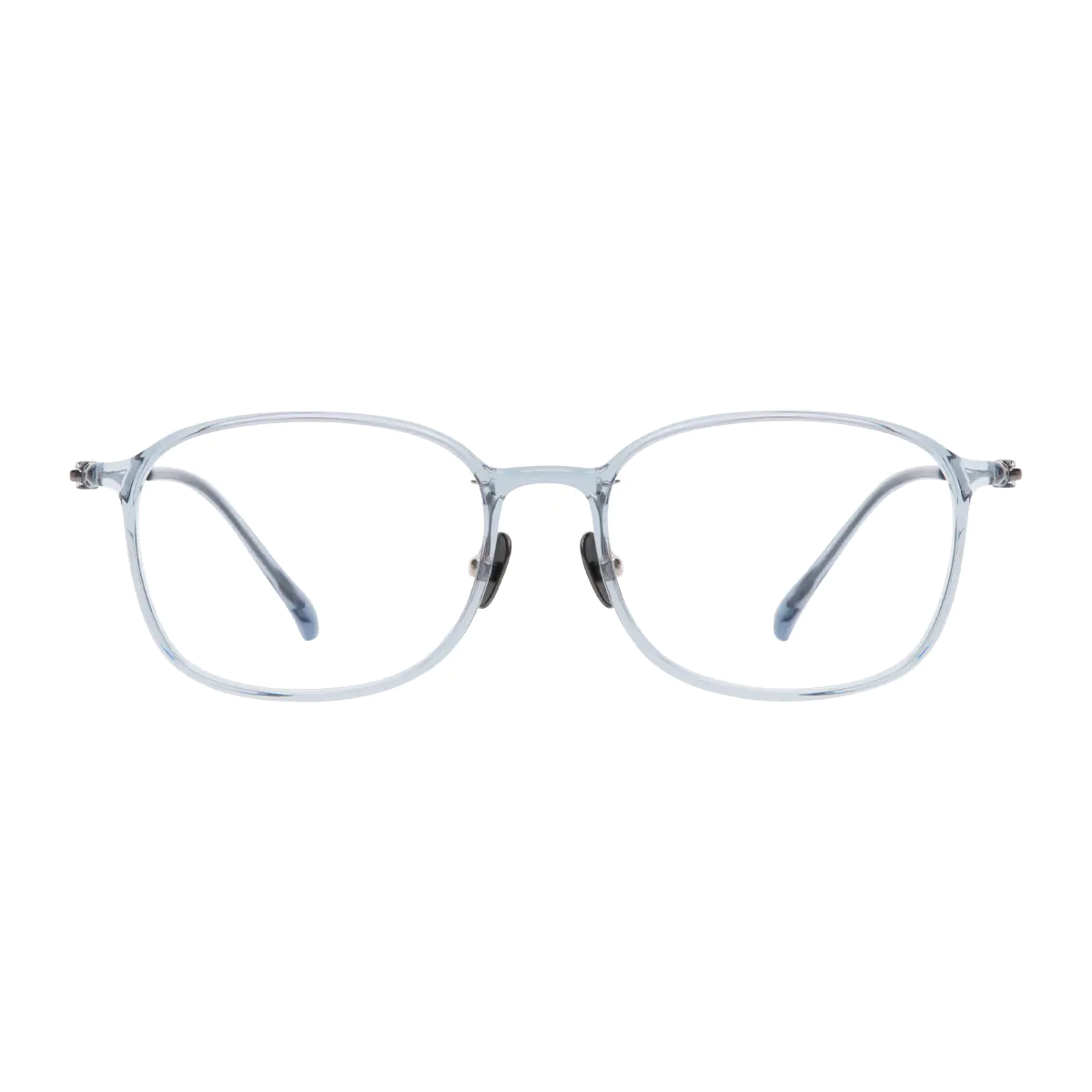 Oval Light Gray Eyeglasses