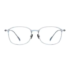 Oval Light Gray Eyeglasses