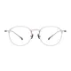 Round Transparent Pink Eyeglasses