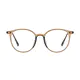 Oval Transparent Green Eyeglasses